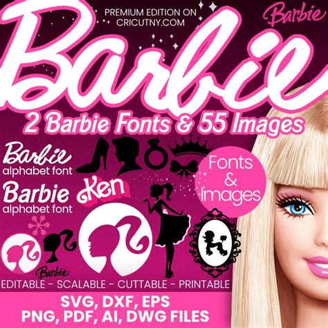 Barbie font Cricut and Barbie images for Cricut maker [Wow]