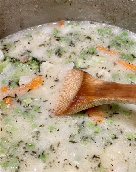 AIP Paleo Chicken Pot Pie Soup - The Health Nut Mama