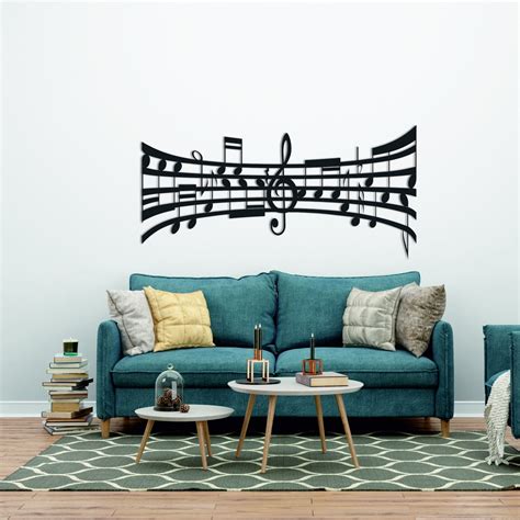 Music Notes Wall Art, Music Notes Wall Decor, Metal Music Wall Art ...