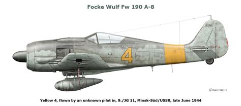 Focke Wulf Fw 190 A-8 Focke Wulf Fw 190, Ii Gm, Color Profile, Luftwaffe, Wwii, Fighter Jets ...