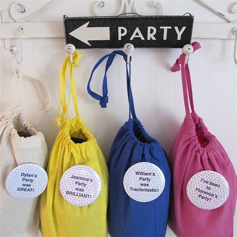 Personalised Party Loot Bags With Badge By Edamay | notonthehighstreet.com