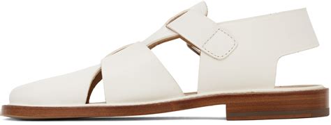 LEMAIRE White Fisherman Sandals Lemaire