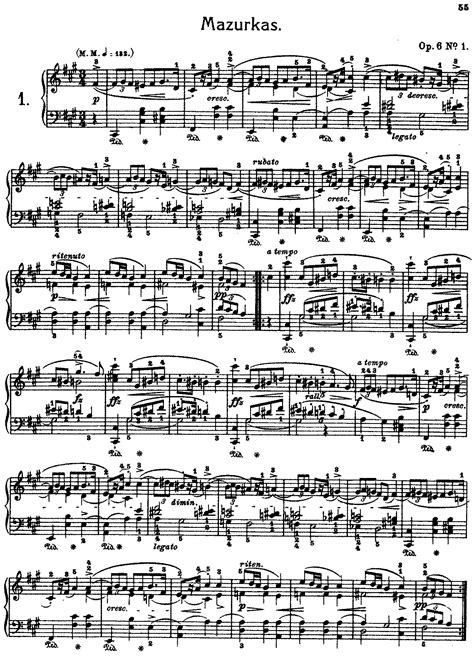 Mazurkas, Op.6 (Chopin, Frédéric) - IMSLP: Free Sheet Music PDF Download