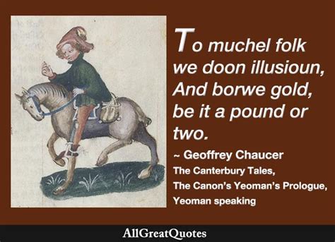 The Canterbury Tales Yeoman Quotes with Analysis - AllGreatQuotes