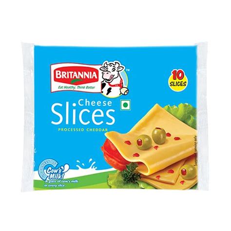 Britannia Cheese Slice - Processed Cheddar 200 gm Pouch: Buy online at best price | bigbasket.com