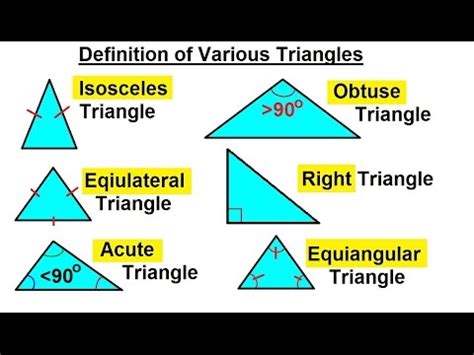 Geometry - Basic Terminology (10 of 34) Definition of Triangles ...