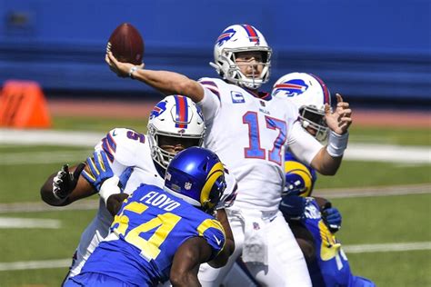 Josh Allen outdoes Bills great Jim Kelly as Buffalo tops Rams - Los ...