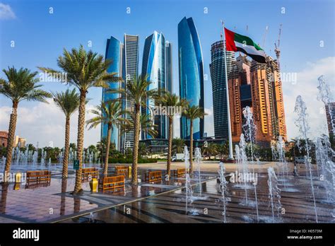 Skyscrapers in Abu Dhabi, UAE Stock Photo - Alamy