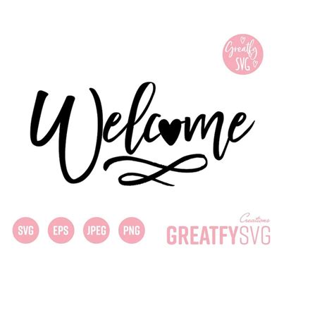 Welcome SVG, Welcome Sign SVG, Welcome Clipart, Digital Down - Inspire ...