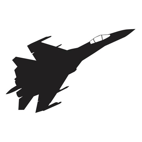 jet fighter silhouette vector design 10519114 Vector Art at Vecteezy