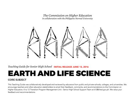 Earth and Life Science Initial Release June 13 - Teaching Guide for Senior High School EARTH AND ...