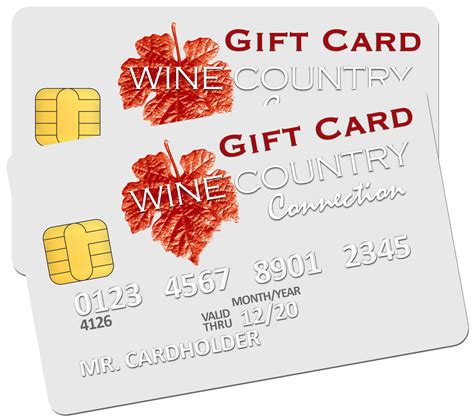 GIFT CARDS AVAILABLE AT WINE COUNTRY CONNECTION