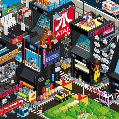 40 Beautiful 8-Bit Artworks | inspirationfeed.com | Pixel art, Pixel art characters, Isometric art