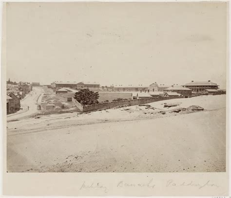 Victoria Barracks in Paddington in eastern Sydney in 1871. Dictionary ...