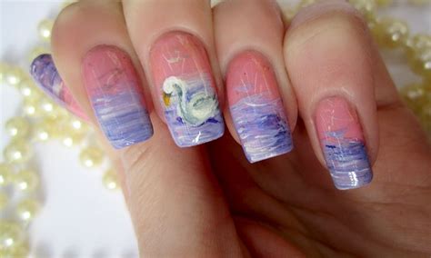 swan art | Swan Nail Art by soyoubeauty Fun Nails, Pretty Nails, Swans ...