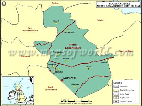 North Lanarkshire Map | North Lanarkshire Council Map