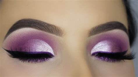 PURPLE GLAM Cut Crease Makeup Tutorial! - YouTube