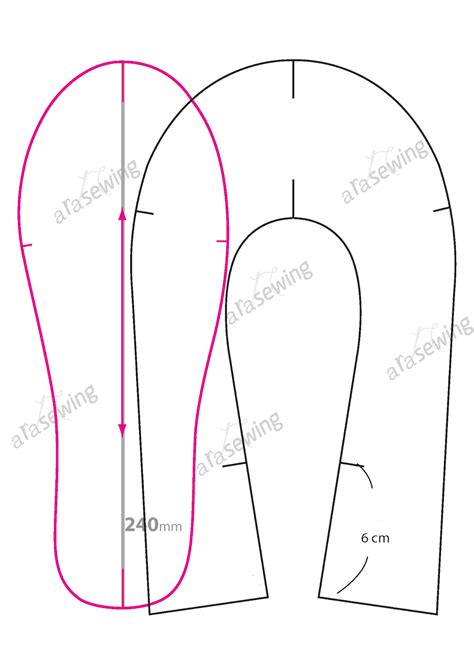 Free Template Printable Slipper Pattern