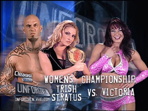 Trish Stratus vs. Victoria Unforgiven 2004 : WWEMatchGraphics