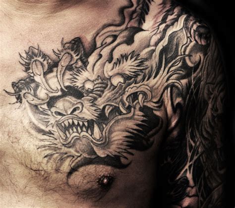 Dragon Tattoo Designs For Men Chest - SCRIBB LOVE TATTOO DESIGN