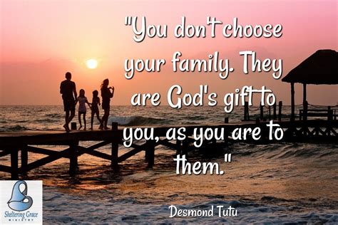 "You don't choose your #family. They are God's gift to you, as you are to them." - Desmond Tutu ...