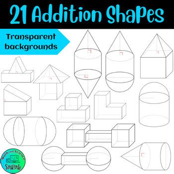 3D Composite Shape ClipArt by Math And Science Sarah | TpT