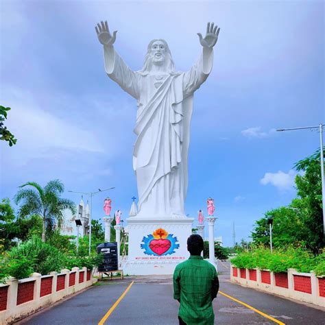 Jesus Statue in the city Velankanni