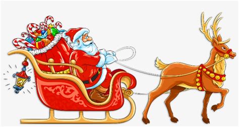 Santa sleigh clipart. Free download transparent .PNG Clipart Library - Clip Art Library