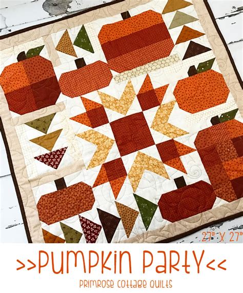 Pumpkin Party | Craftsy | Fall quilt patterns, Fall quilts, Quilts