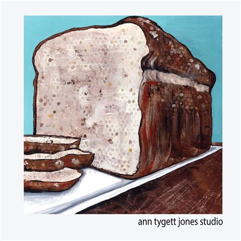 Bread Alone, loaf of bread, food art, kitchen art, commercial art, wall ...