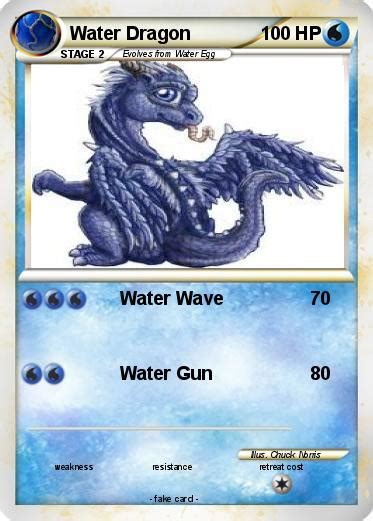 Pokémon Water Dragon 142 142 - Water Wave - My Pokemon Card