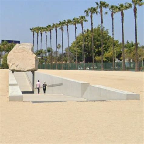 'Levitated Mass' by Michael Heizer in Los Angeles, CA (Google Maps) (#2)