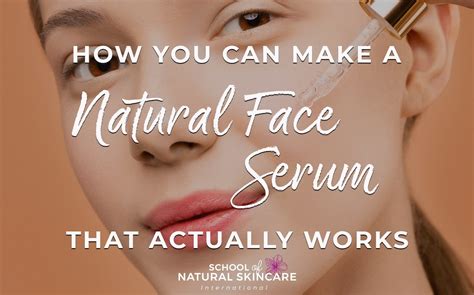 How you can make a natural face serum...that actually works! | School ...