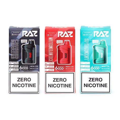 Geek Vape RAZ CA6000 Zero Nicotine Vape | Nicotine Free | 0% Vape