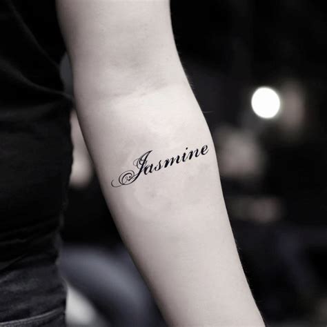 Jasmine name Temporary Tattoo Sticker - OhMyTat