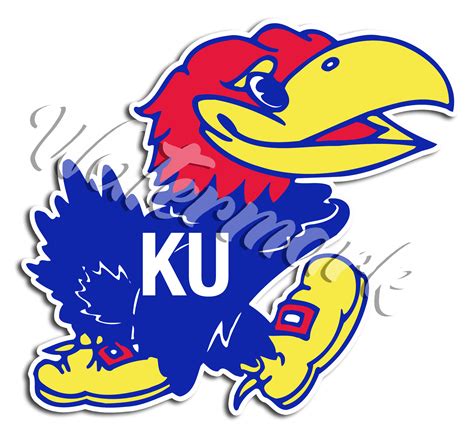 Kansas Jayhawk Logo Sticker / Vinyl Decal 10 Sizes | Etsy