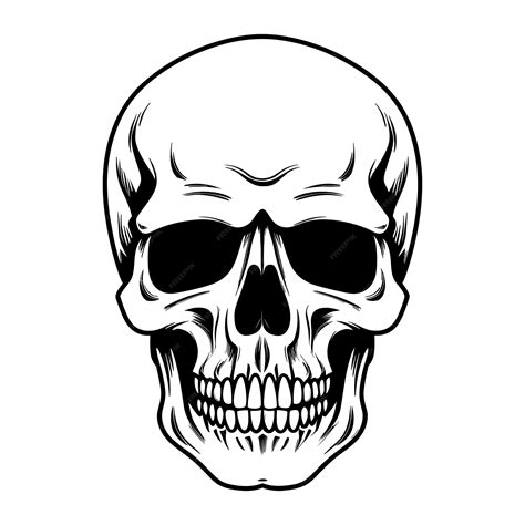 Premium Vector | Skull silhouette vector illustration