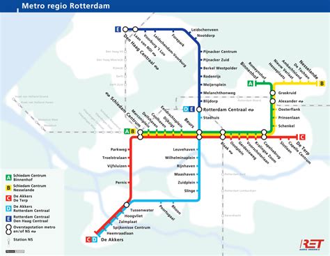 Official Map: Rotterdam Metro, The Netherlands ... - Transit Maps