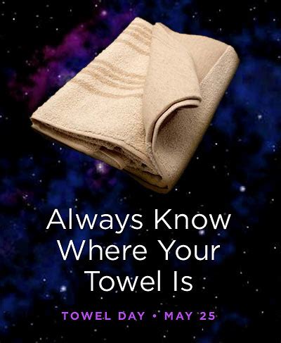 Happy Towel Day | Confusions and Connections