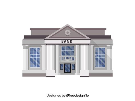 Bank building clipart free download