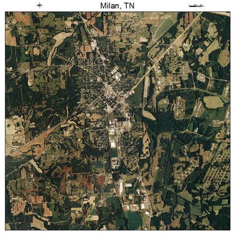 Aerial Photography Map of Milan, TN Tennessee