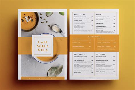 36 Creative Menu Layout Ideas for Restaurant Menu Templates