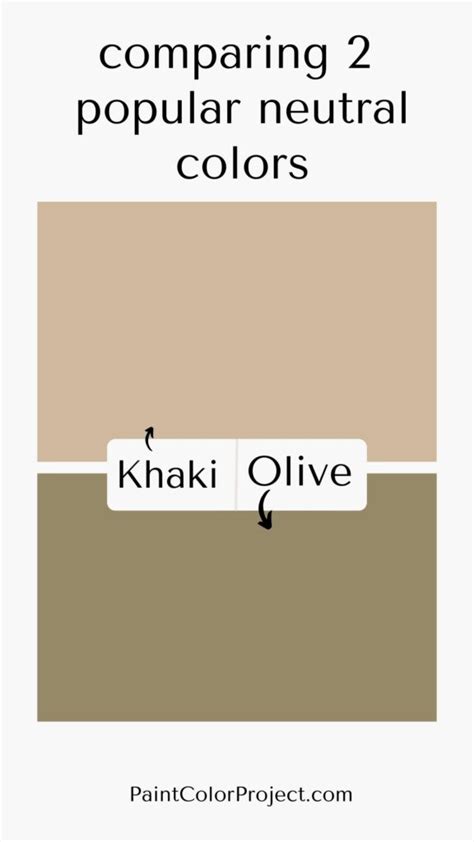 Khaki vs. Olive Green: What’s the Difference? - The Paint Color Project