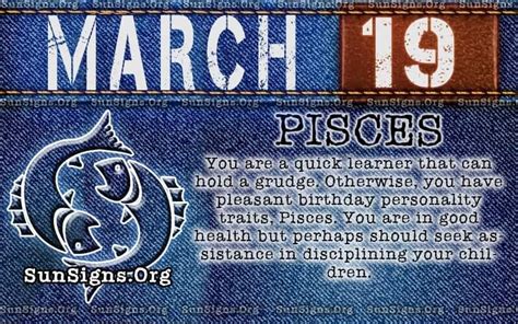 Pisces March 19 - Birthday Horoscope Analysis & Personality Traits ...