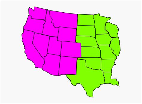 Western States Blank Map - Middle East Map