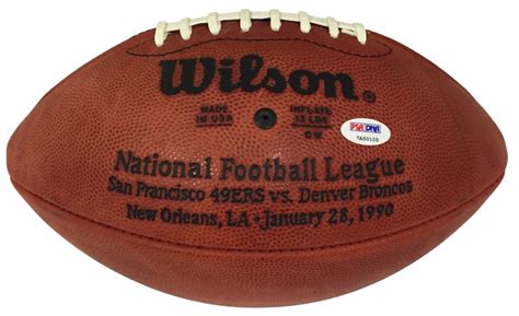 Jerry Rice Signed Super Bowl XXIV Logo Football (PSA COA) | Pristine ...