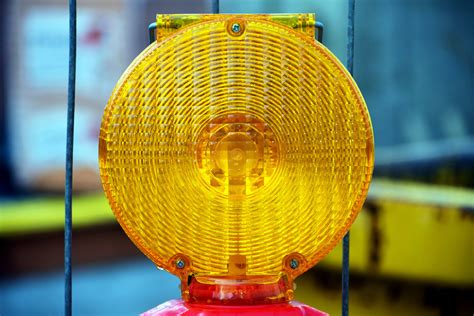 Free picture: lamp, signal, plastic, warning, light, object, yellow