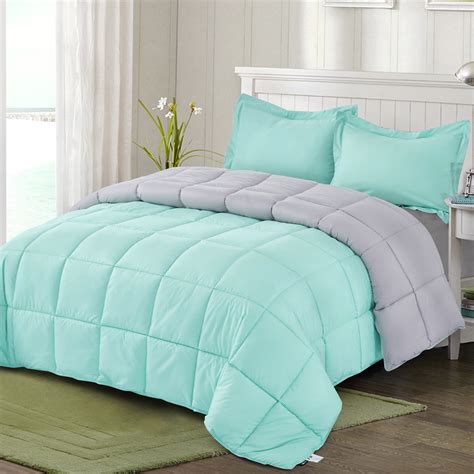 HIG Reversible Lightweight Comforter Set - All Season Down Alternative ...