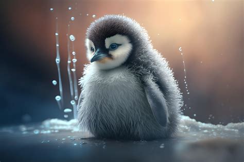 Cute and cute penguin animal created with technology 22174769 Stock ...