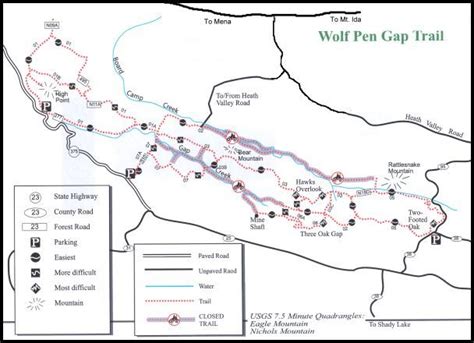 Wolf Pen Gap ATV Trail in Mena, Arkansas camping at Ouachita Renegade Ranch